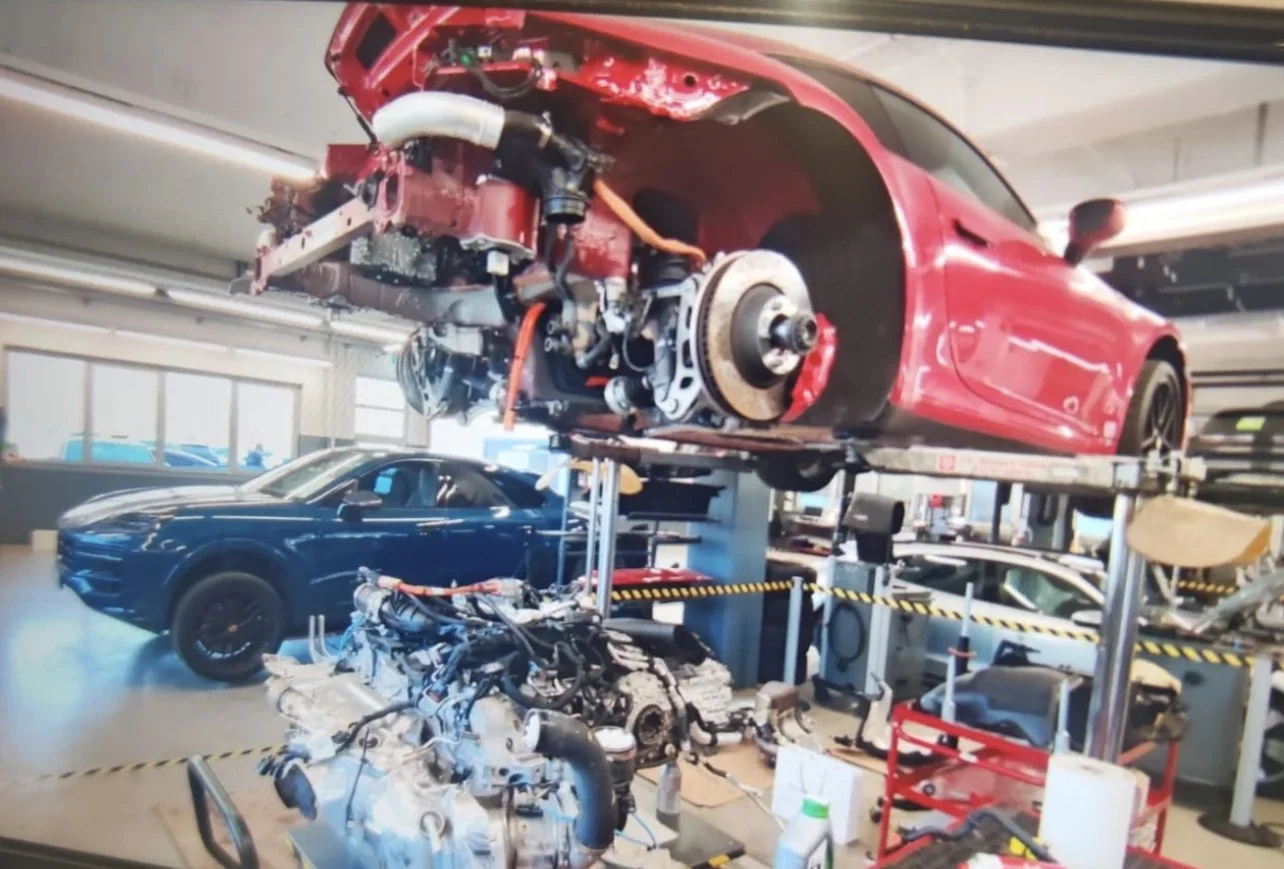 Motor ausgebaut und zerlegt